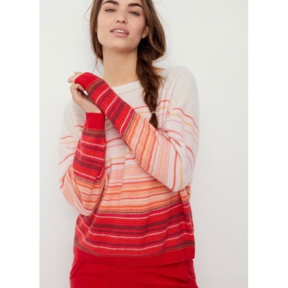 Anthropologie Saturday Sunday Emmeline Boat-Neck Cashmere Sweater
